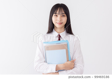 有學習工具的女高中生 有學習工具的女高中生 99469186