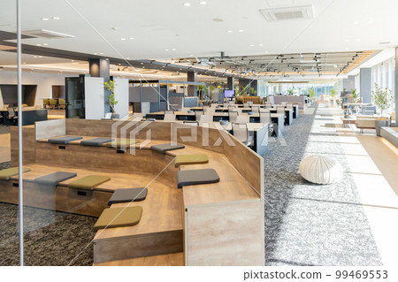 Designer's office through the glass Designer's office through the glass 99469553