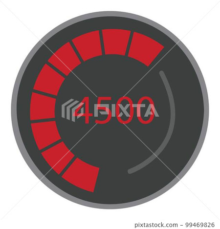 Car dashboard icon cartoon vector. Auto engine. Spare tuning Car dashboard icon cartoon vector. Auto engine. Spare tuning 99469826