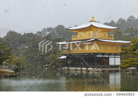 Kinkakuji Snow scene 99469903