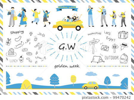 People enjoying Golden Week 99470242