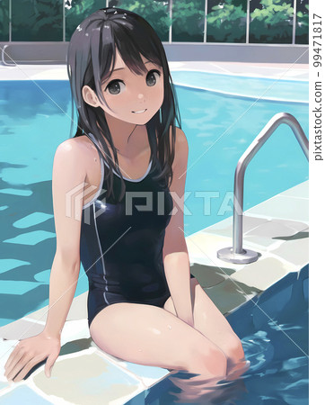 台球班、學校泳裝、游泳部、女高中生「AI 生成影像」 99471817