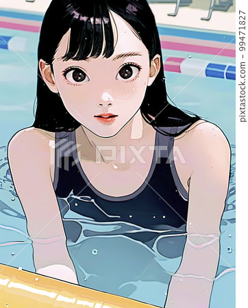 台球班、學校泳裝、游泳部、女高中生「AI 生成影像」 99471827