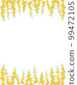 Mimosa (acacia) letter size ratio background illustration 99472105