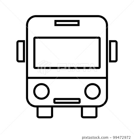 Simple bus icon. vehicle. vector. 99472972