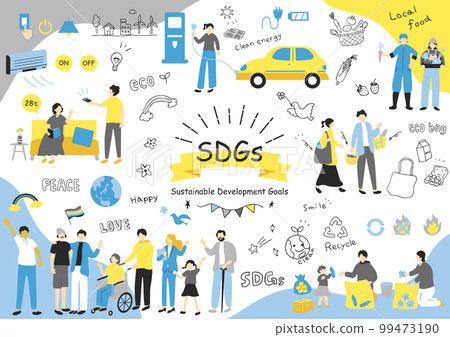 SDGs Sustainable Society Material Collection 99473190