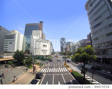三宮十字路口附近的神戶三宮地區 三宮十字路口附近的神戶三宮地區 99473559