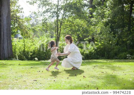 pregnant mom and daughter pregnant mom and daughter 99474228