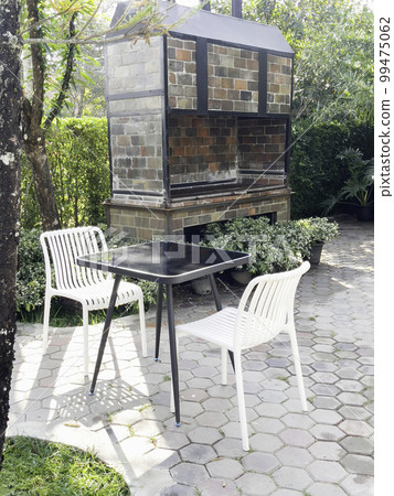 Tropical landscaping in home garden Tropical landscaping in home garden 99475062