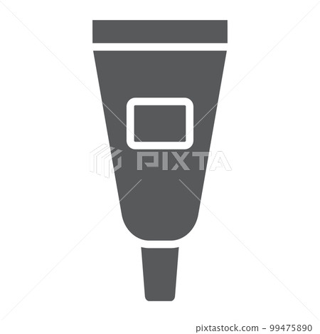 Concealer glyph icon, makeup and cosmetic, eye cream sign, vector graphics, a solid pattern on a white background, eps 10. Concealer glyph icon, makeup and cosmetic, eye cream sign, vector graphics, a solid pattern on a white background, eps 10. 99475890