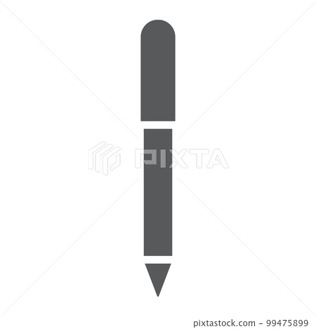 Eye pencil glyph icon, makeup and cosmetic, eyeliner sign, vector graphics, a solid pattern on a white background, eps 10. 99475899