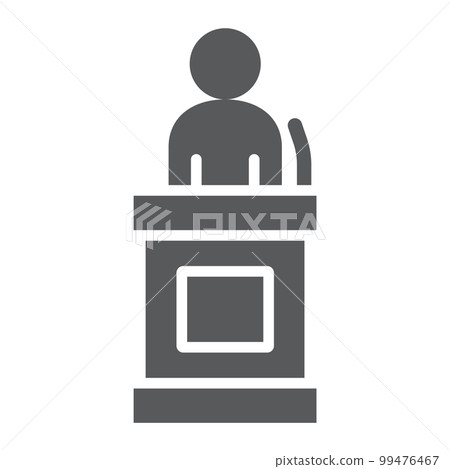 Witness glyph icon, justice and law, defendant sign, vector graphics, a solid pattern on a white background, eps 10. Witness glyph icon, justice and law, defendant sign, vector graphics, a solid pattern on a white background, eps 10. 99476467