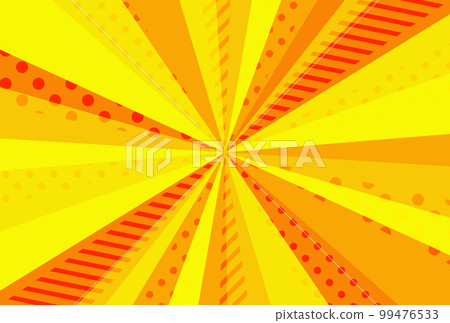 Background illustration_concentrated line_orange 99476533