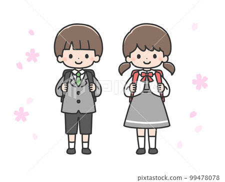 入學典禮新生男生女生 99478078