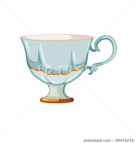 table vintage cup cartoon vector illustration 99478258