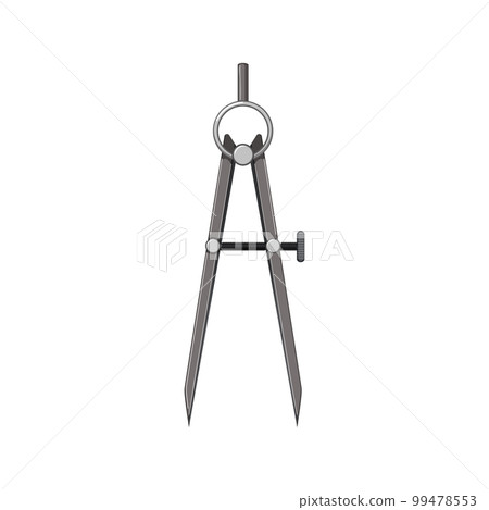 geometry compass divider cartoon vector illustration 99478553