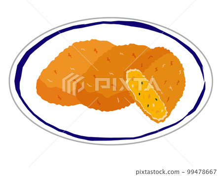 Vector illustration of pumpkin croquette 99478667