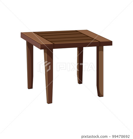 board garden outdoor table cartoon vector illustration 99478692