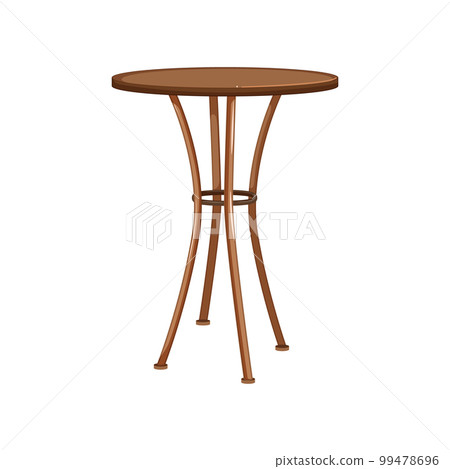 space garden outdoor table cartoon vector illustration 99478696