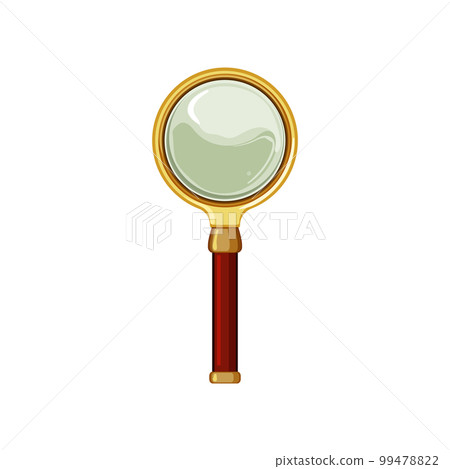 research magnifying glass cartoon vector illustration 99478822