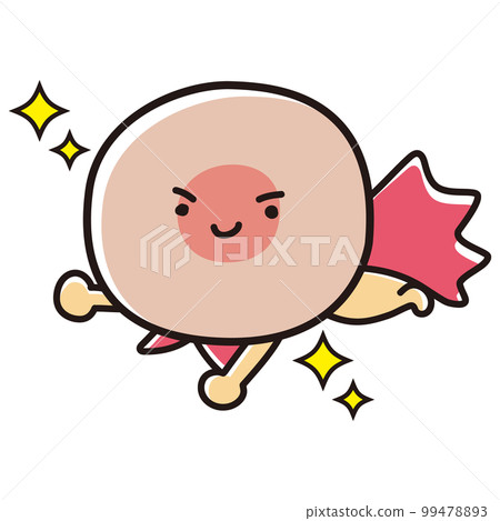 egg hero character illustration 99478893
