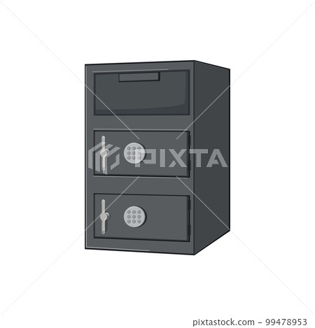 bank safe cartoon vector illustration 99478953