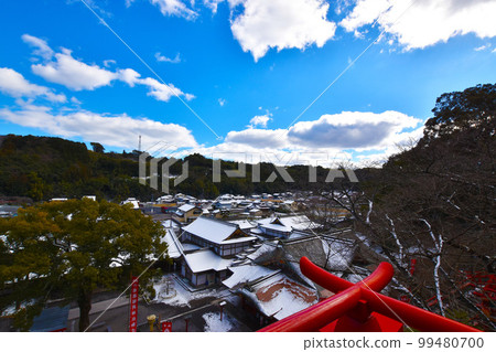 裕德稻荷神社的雪景 99480700