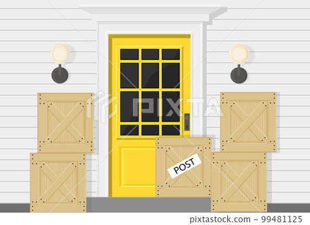 parcel box at the door of the house post office delivery 99481125