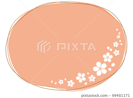 White cherry blossoms and mizuhiki fluffy - Stock Illustration  [99481171] - PIXTA