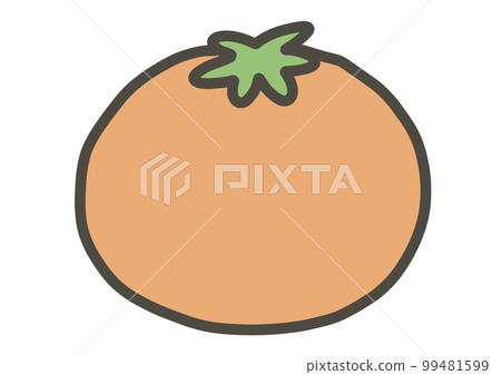 Hand-drawn mandarin orange illustration color Hand-drawn mandarin orange illustration color 99481599