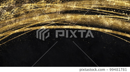 dynamic handwriting background japanese style black gold gorgeous 99481781