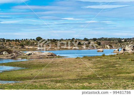 Los Barruecos Natural Monument, Malpartida de Caceres, Extremadura, Spain. 99481786