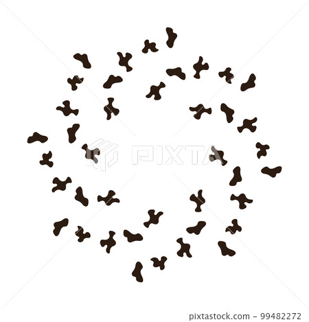 Dalmatian black spots in form of frame with space Dalmatian black spots in form of frame with space 99482272