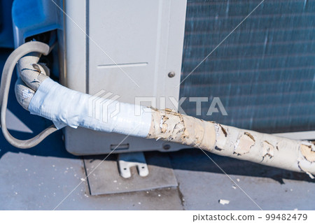 Crow damage Rooftop air conditioner Outdoor unit hose 99482479