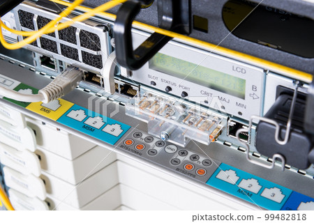 detail of control data switch board 99482818