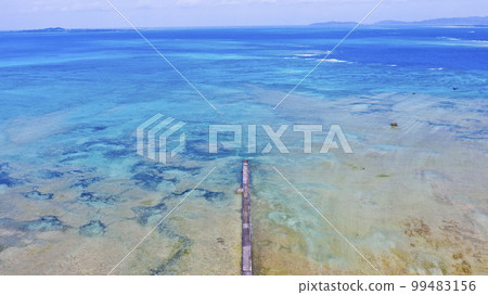 Superb view from the sky above Iko Pier 99483156