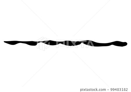 Vector doodle wave. Black tide brush stroke Vector doodle wave. Black tide brush stroke 99483182
