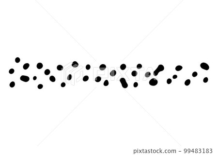 Vector grunge round brush. Black dot stroke Vector grunge round brush. Black dot stroke 99483183