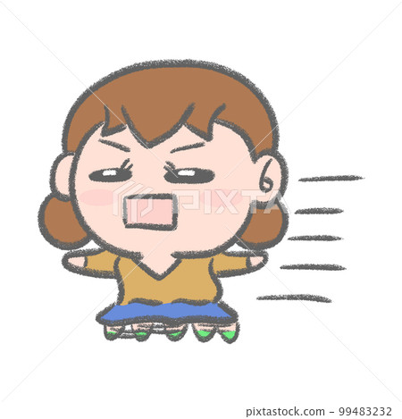 A running girl 99483232