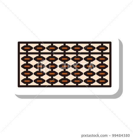 貼紙風格的商業圖標算盤 99484380