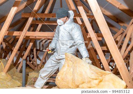 thermal insulation with glass wool thermal insulation with glass wool 99485312