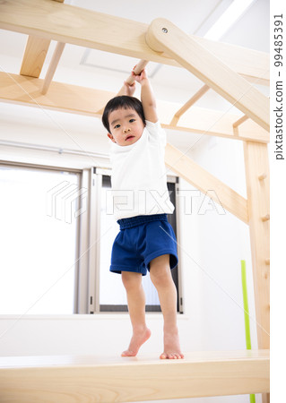 Children playing in sports clubs and nursery schools Vertical Children playing in sports clubs and nursery schools Vertical 99485391