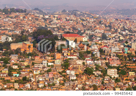 Antananarivo, capital and largest city in Madagascar. Antananarivo, capital and largest city in Madagascar. 99485642