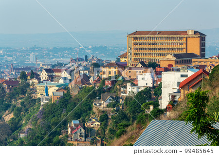 Antananarivo, capital and largest city in Madagascar. Antananarivo, capital and largest city in Madagascar. 99485645