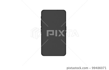 3D rendering smartphone isolated on white background. illustration Minimalist modern mockup smartphones for presentation, application display, information graphics. Realistic Digital device.png 99486071