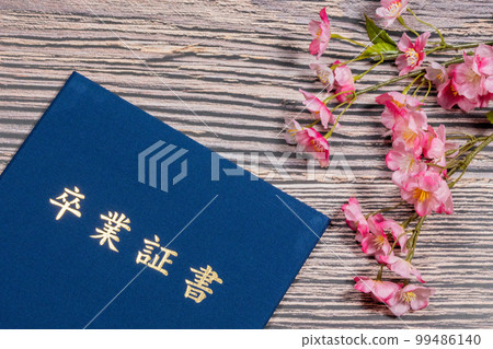 Cherry blossoms and diploma case Cherry blossoms and diploma case 99486140