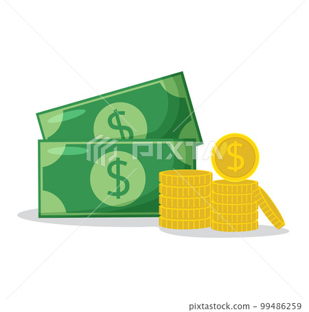 dollar banknotes. paper money vector illustration 99486259