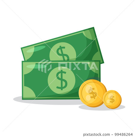 dollar banknotes. paper money vector illustration dollar banknotes. paper money vector illustration 99486264
