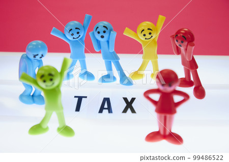 People who are troubled by taxes, people who are happy 99486522