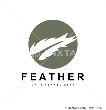 Feather Logo, Animal Wing Design, Vector Icon Template Simple Feather Logo, Animal Wing Design, Vector Icon Template Simple 99486760